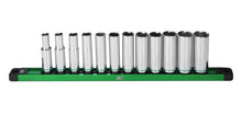 Load image into Gallery viewer, 3/8" Drive, 12 Piece, 6 Point, Metric, Deep Chrome Socket Set