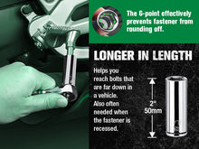 Load image into Gallery viewer, 1/4" Drive, 11 Piece, 6 Point, Deep, SAE Chrome Socket Set