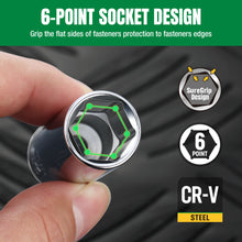 Load image into Gallery viewer, 1/4" Drive, 11 Piece, 6 Point, Deep, SAE Chrome Socket Set