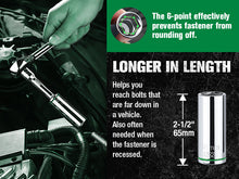 Load image into Gallery viewer, 3/8" Drive, 12 Piece, 6 Point, Metric, Deep Chrome Socket Set