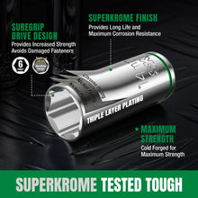 Load image into Gallery viewer, 49 Piece 1/2" Drive, 6 Point, Standard & Deep, SAE & Metric Chrome Socket Set