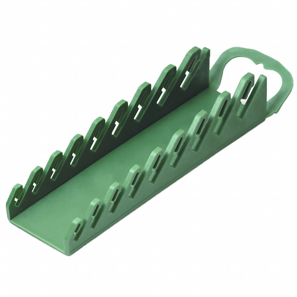 1071 SK Tools Green Plastic Wrench Rack for 9 Tools