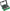 Set of screwdrivers and wrench in a green and black case on a white background