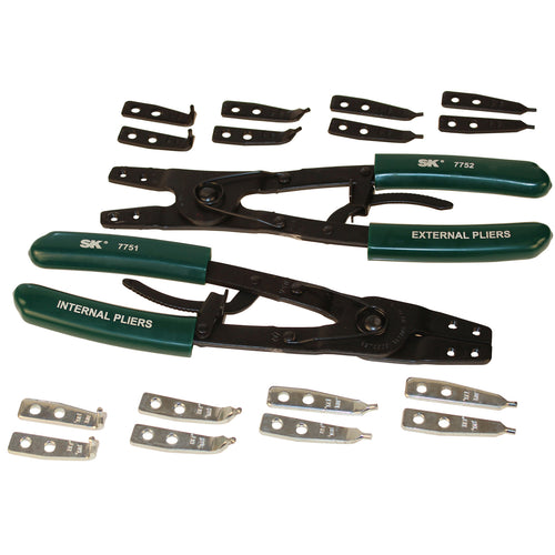 10 Piece Replacement Tip Retaining Ring Pliers