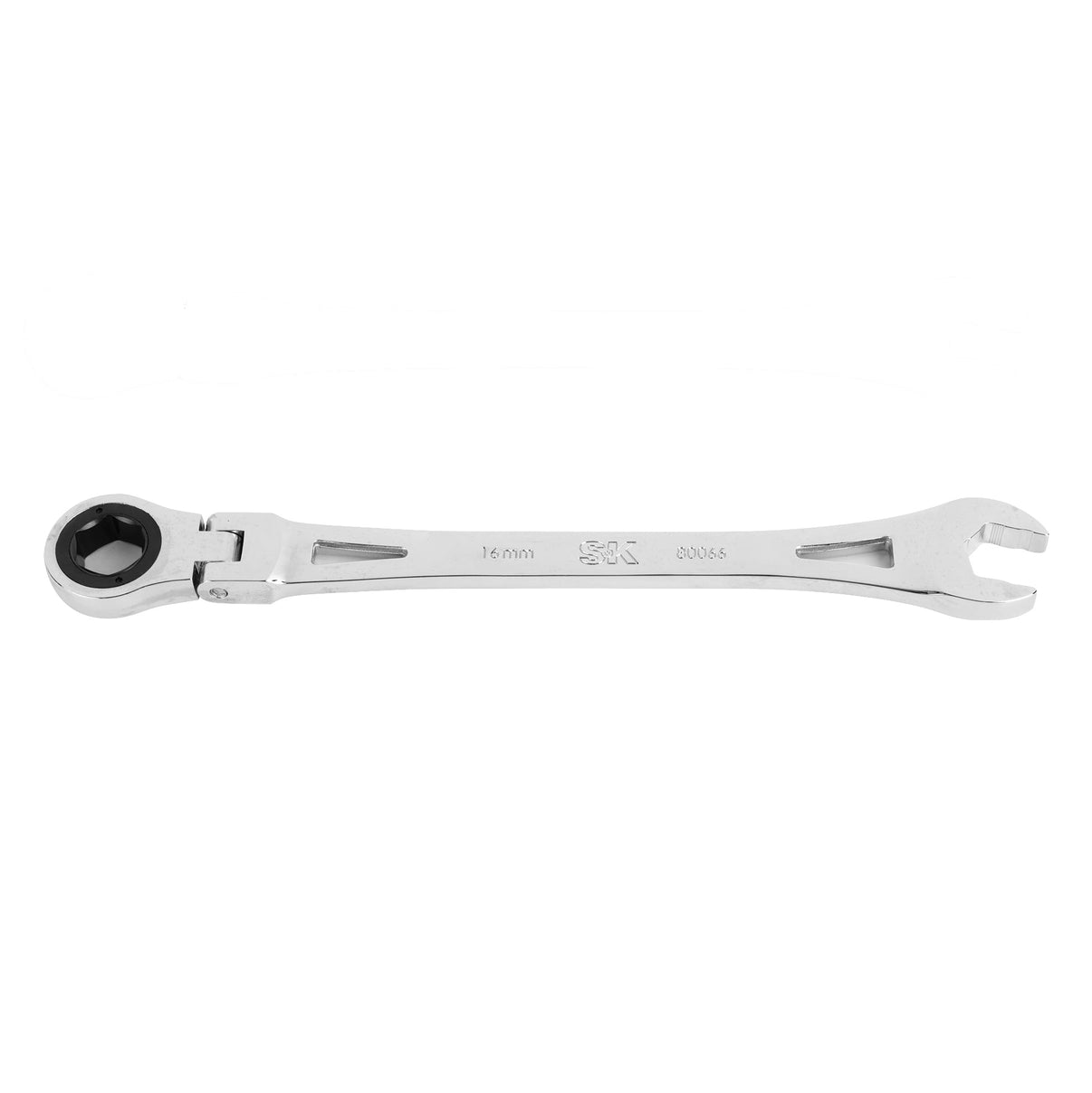 SK80066 - Flex-Head X-Frame® 6-Point Metric Chrome Ratcheting Combination Wrench, 16mm