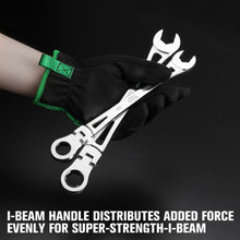 Load image into Gallery viewer, 7 Piece Flex-Head X-Frame® SAE Ratcheting Wrench Set
