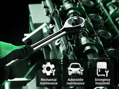 SK01456-216P - 49 Piece 1/2" Drive, 6 Point, Standard & Deep, SAE & Metric Chrome Socket Set View 7