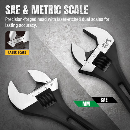 SK01213 - 10" Efficient Adjustable Wrench View 4