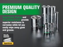 Load image into Gallery viewer, 1/4&quot; &amp; 3/8&quot; Drive, 105 Piece, 6 Point, Shallow &amp; Deep, SAE &amp; Metric Chrome Socket Set
