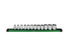 Load image into Gallery viewer, 3/8&quot; Drive, 12 Piece, 6 Point, Standard, Metric Chrome Socket Set
