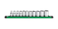 Load image into Gallery viewer, 1/2&quot; Drive, 11 Piece, 6 Point, SAE, Standard Chrome Socket Set
