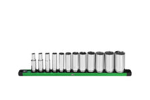 Load image into Gallery viewer, 3/8&quot; Drive, 12 Piece, 6 Point, SAE, Deep Chrome Socket Set

