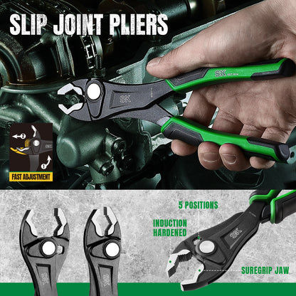 SK01459 - 5 Piece Dual-Material Multi-Purpose Ergonomic Pliers Set View 3