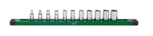 Load image into Gallery viewer, 1/4&quot; Drive, 11 Piece, 6 Point, Metric, Standard Chrome Socket Set
