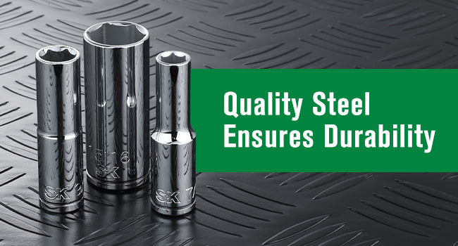 SK01348 - 1/2" Drive, 11 Piece, 6 Point, SAE, Deep Chrome Socket Set View 3