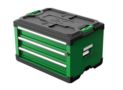 SK03102 - Modular Stackable Storage Tool Box, 3-Drawer Steel Box
