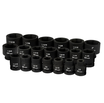 SK84420 - 3/4" Drive, 20 Piece, 6 Point, Shallow, SAE Impact Socket Set