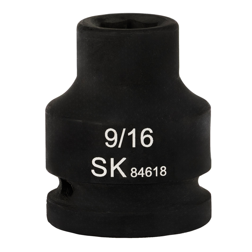 SK84618 - 3/4" Drive, 6 Point, Shallow, SAE Impact Socket, 9/16"