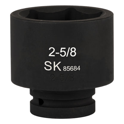 SK85684 - 1" Drive, 6 Point, Shallow SAE Impact Socket, 2-5/8"