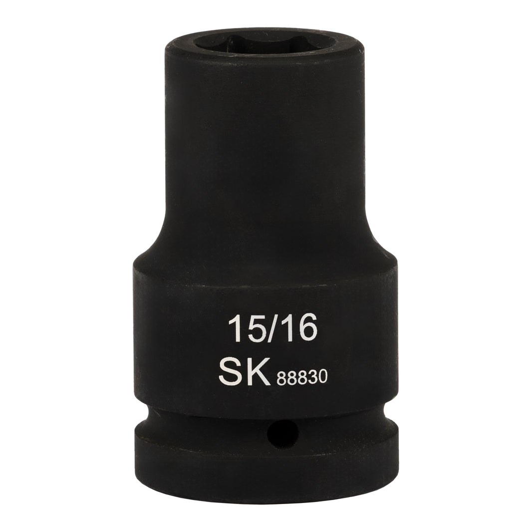 SK88830 - 1" Drive, 6 Point, Deep SAE Impact Socket, 15/16"