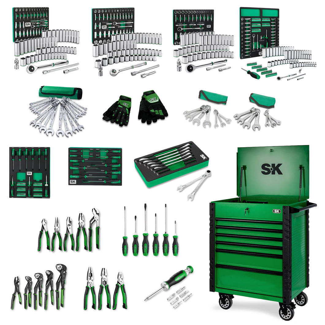 Fully Loaded Tool Cart Set, 6-Drawer Option - FREE SHIPPING