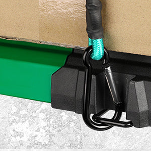 Black SK Tools USA, LLC multi-purpose utility cart with green accents and a sturdy hook for securing items