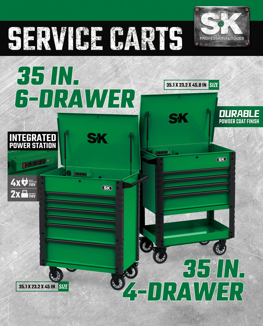 SK03201 - 35 in. 6-Drawer Work Station - Free Shipping! View 2
