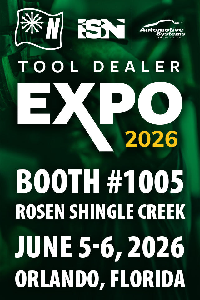Event flyer for Tool Dealer Expo 2026, featuring booth details and location in Orlando, Florida.