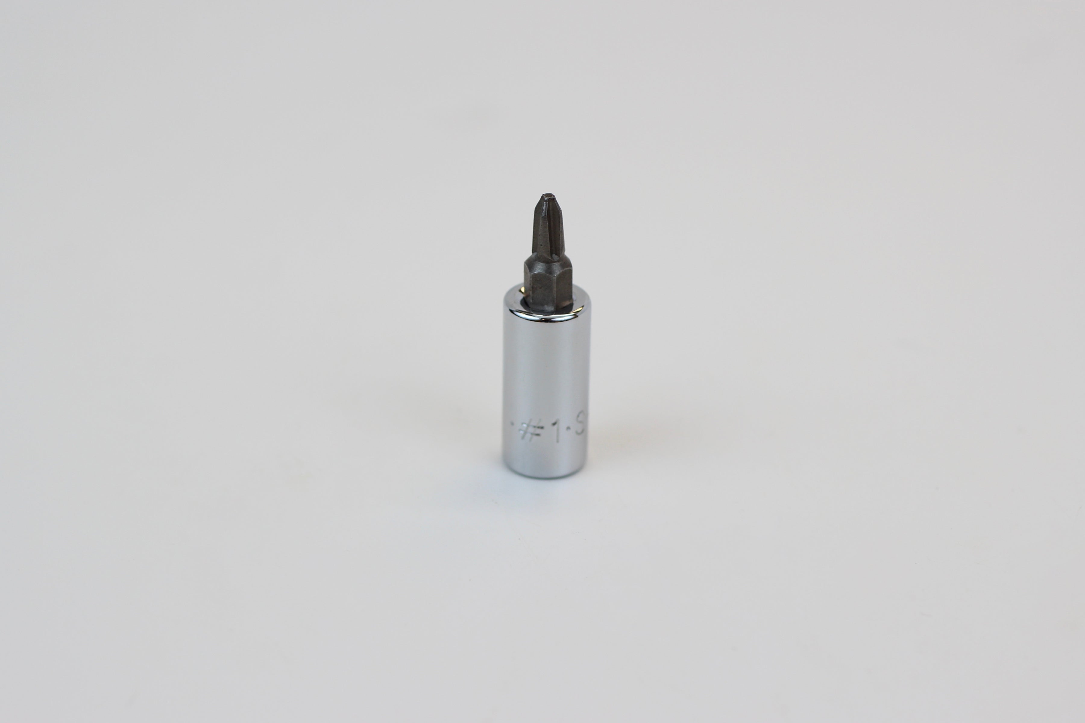 #1 1/4" Drive Phillips Screwdriver Chrome Bit Socket