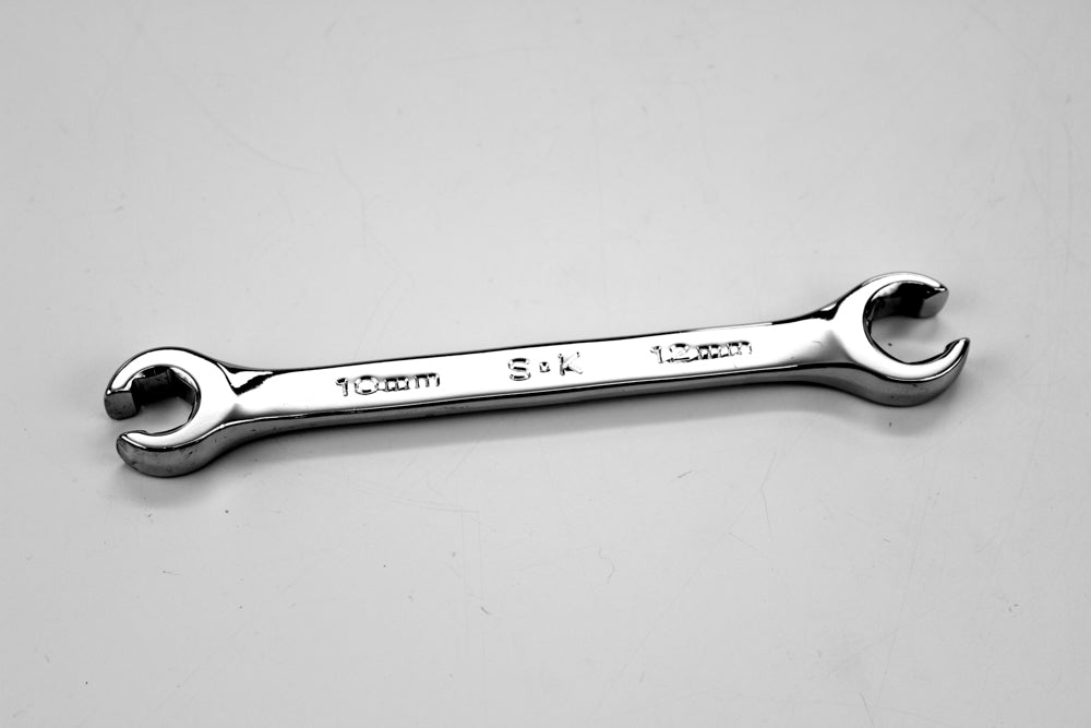 10 mm x 12 mm Regular Metric Flare Nut Chrome Wrench