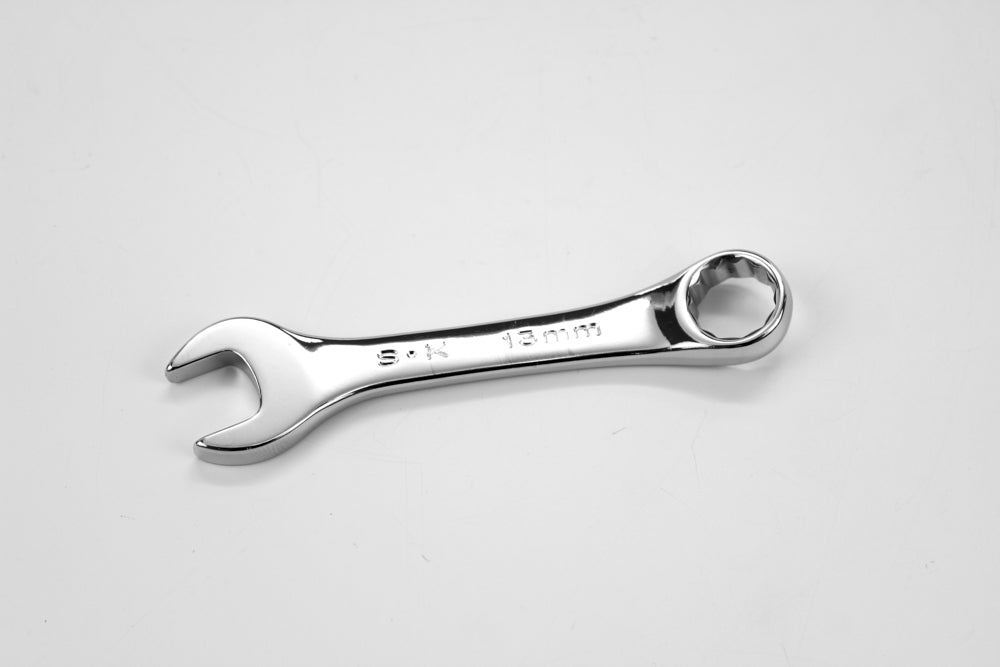 13 mm 12 Point Metric Short Combination Chrome Wrench