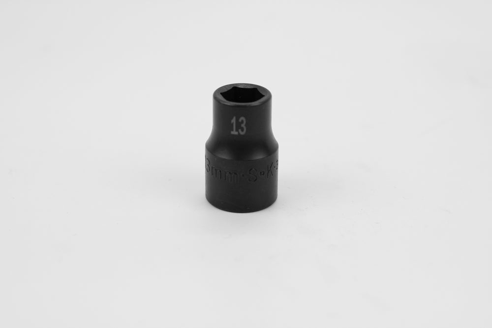 13 mm 1/2" Drive 6 Point Standard Metric Impact Socket