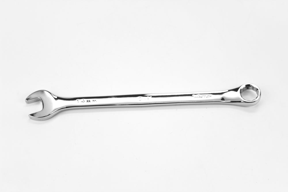 14 mm 6 Point Metric Long Combination Chrome Wrench