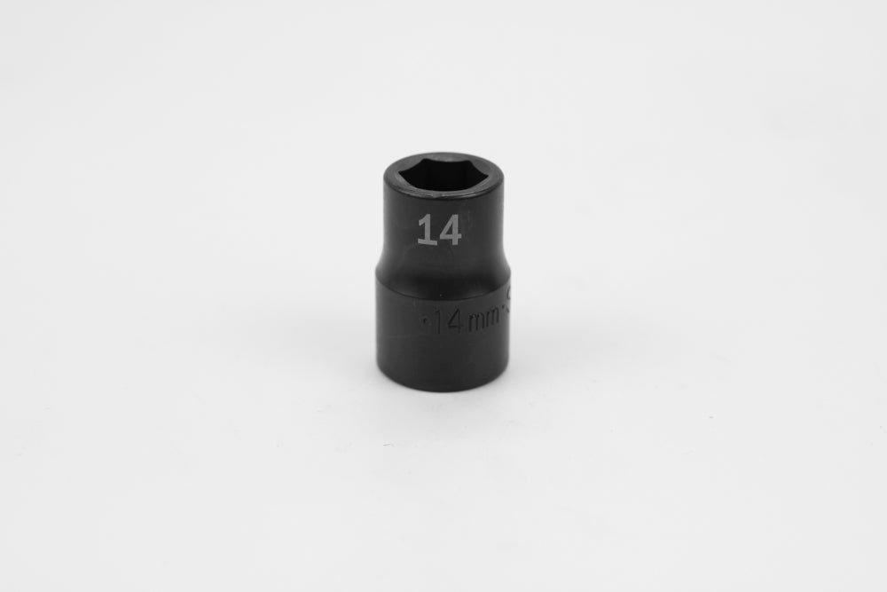 14 mm 1/2" Drive 6 Point Standard Metric Impact Socket