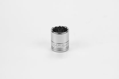 14 mm 1/4" Drive 12 Point Metric Standard Chrome Socket