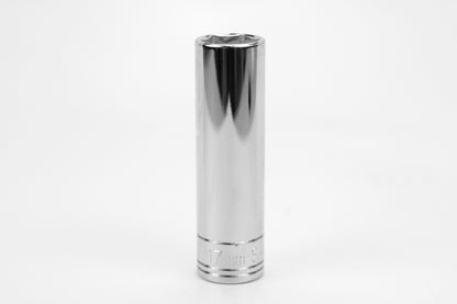 17 mm 1/2" Drive 6 Point Metric Deep Chrome Socket