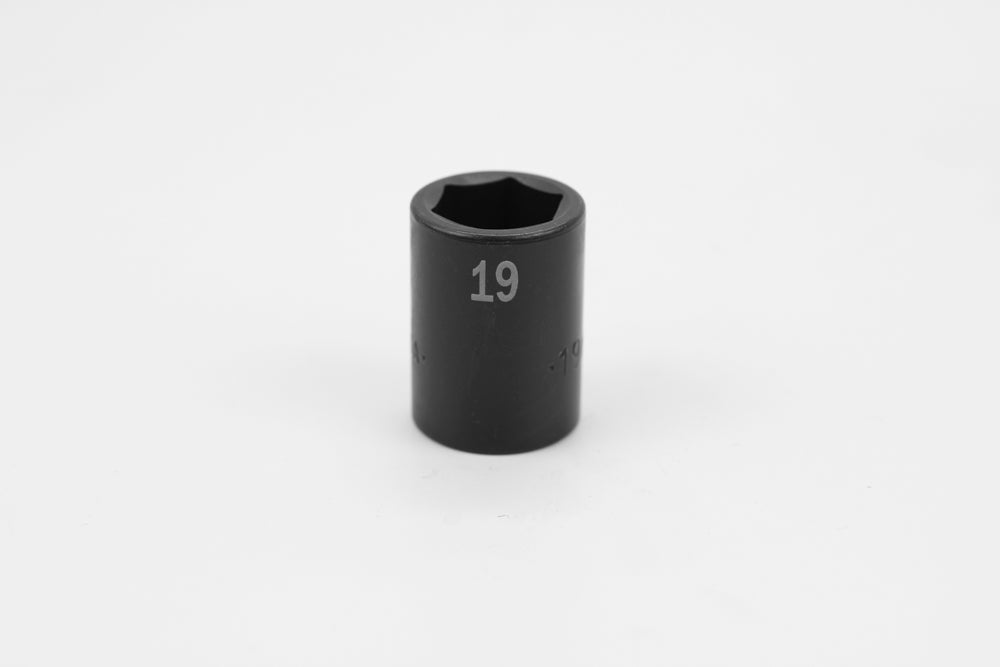 19 mm 1/2" Drive 6 Point Standard Metric Impact Socket