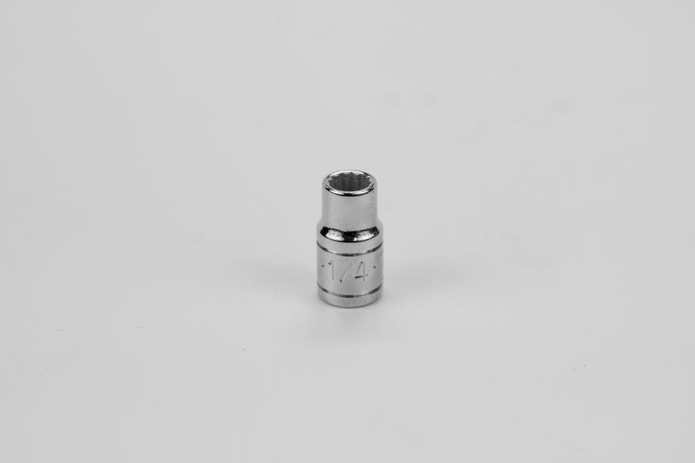 1/4" 1/4" Drive 12 Point Fractional Standard Chrome Socket