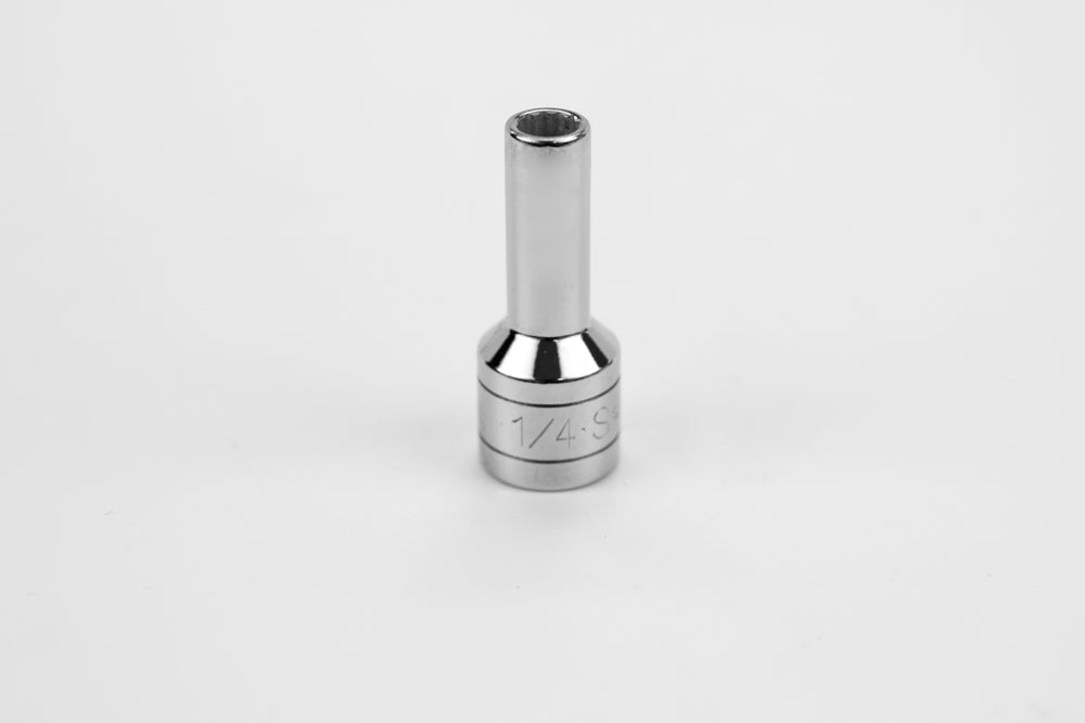 1/4" 3/8" Drive 12 Point Fractional Deep Chrome Socket
