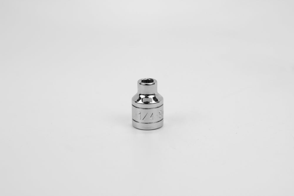1/4" 3/8" Drive 6 Point Fractional Standard Chrome Socket