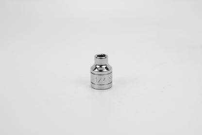 1/4" 3/8" Drive 6 Point Fractional Standard Chrome Socket
