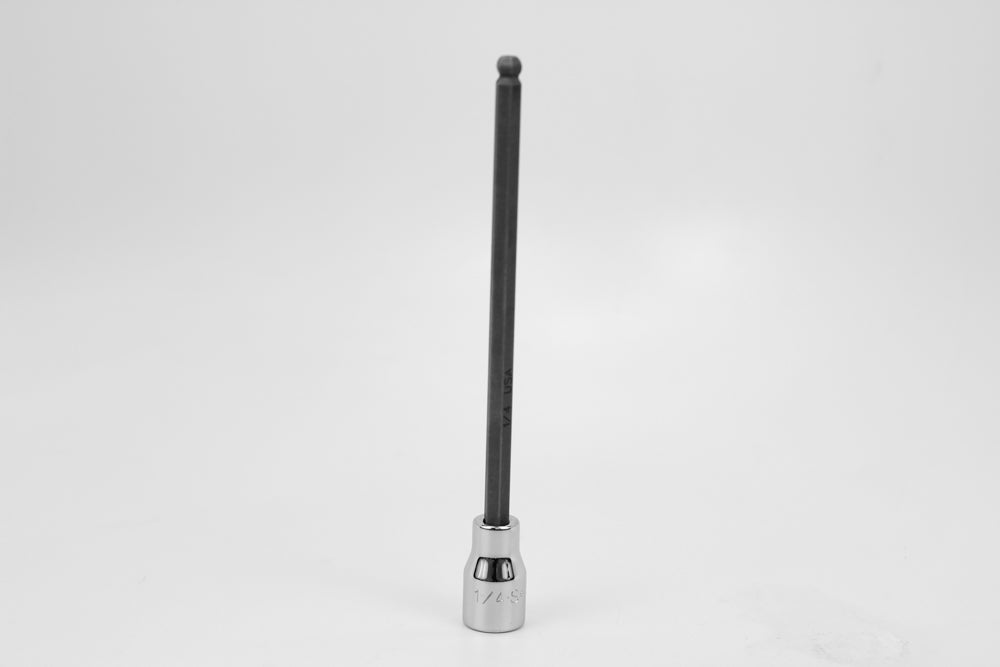 1/4" 3/8" Drive Long Ball Hex Chrome Bit Socket