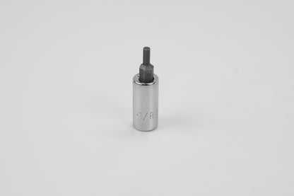 1/8" 1/4" Drive Hex Chrome Bit Socket