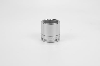 22 mm 3/8" Drive Metric Standard Chrome Socket