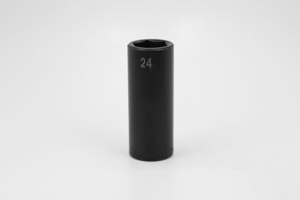 24 mm 1/2" Drive 6 Point Deep Metric Impact Socket