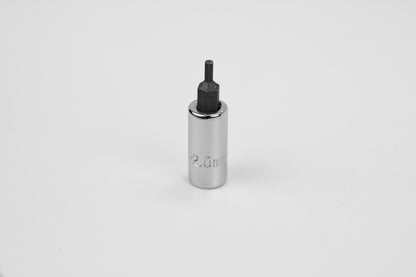 2.5 mm 1/4" Drive Hex Chrome Bit Socket