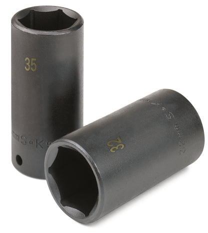 35 mm 1/2" Drive 6 Point Deep Metric Impact Socket