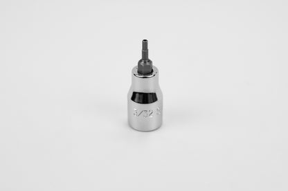 3/32" 3/8" Drive Tamper Proof Hex Chrome Bit Socket