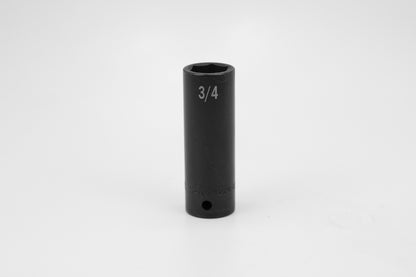 3/4" 1/2" Drive 6 Point Deep Fractional Impact Socket