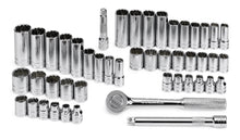 Load image into Gallery viewer, 47 Piece 3/8&quot; Drive 12 Pt Std and Deep SAE and Metric Socket Set
